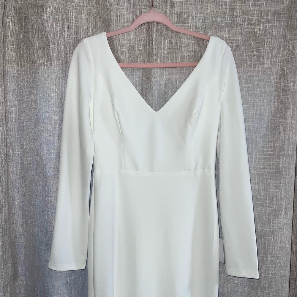 Lulus Feeling of Forever White Long Sleeve Mermaid Maxi Dress - Picture 10 of 14
